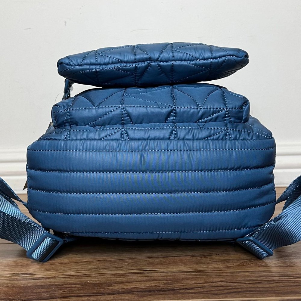 💙Michael Kors Quilted Fabric-Nylon Backpack & Pouch💙 - Picture 6 of 17